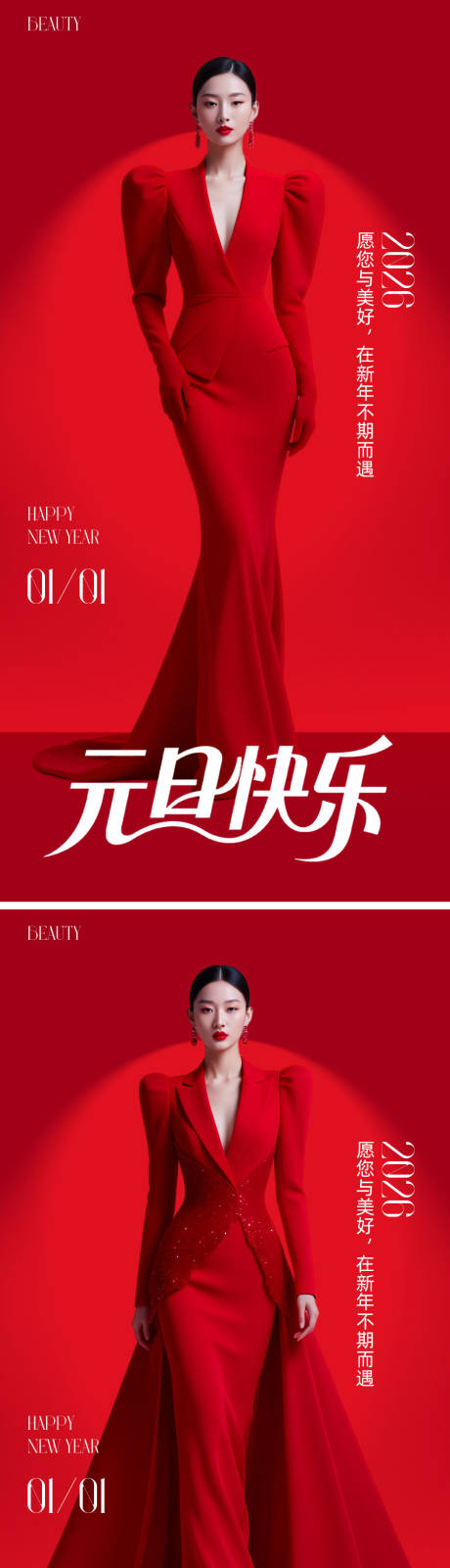 源文件下载【享设计】搜索编号：98640034136285415【医美元旦节海报】
