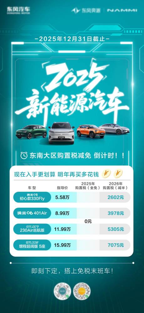 源文件下载【享设计】搜索编号：32700034113021997【汽车购置税减免海报】