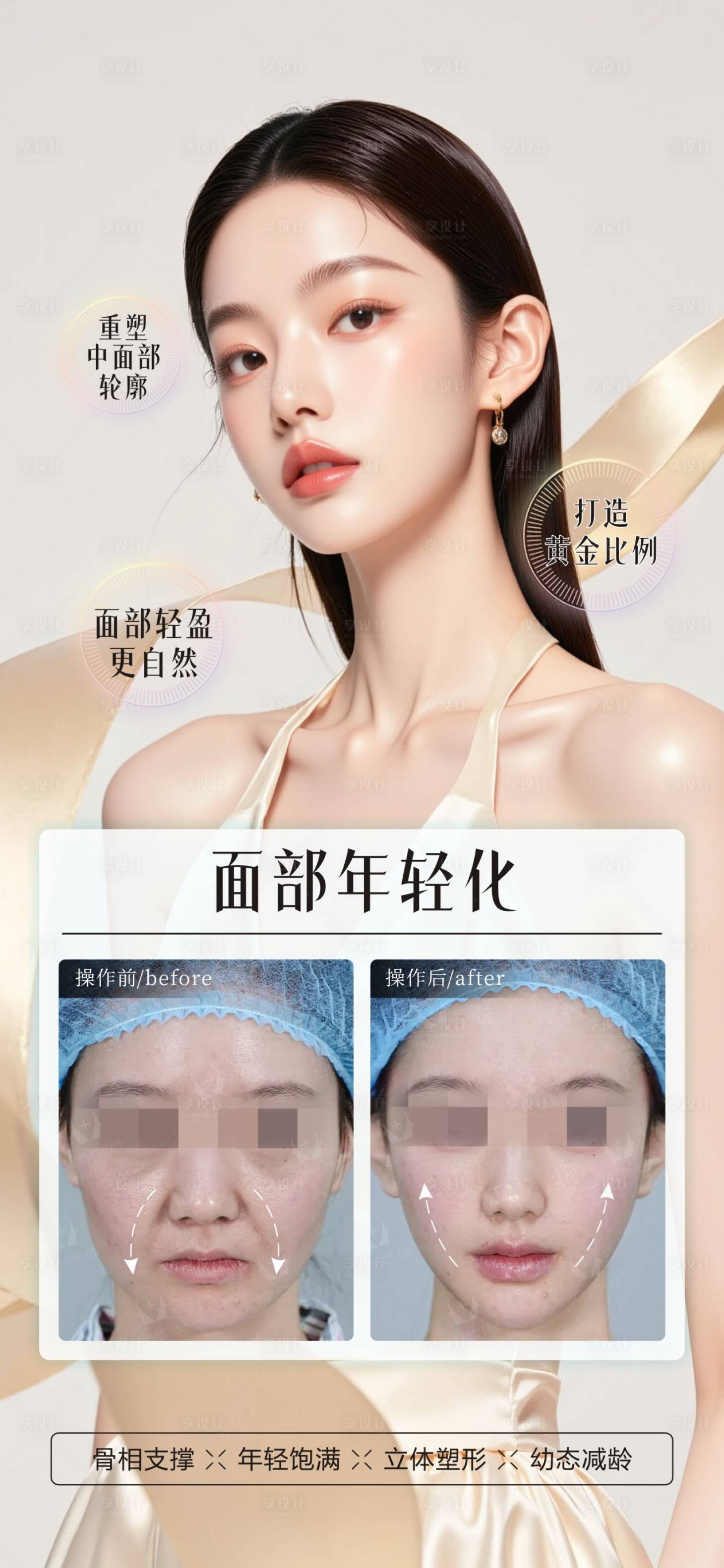 源文件下载【享设计】搜索编号：79070034084066412【面部年轻化医美案例】