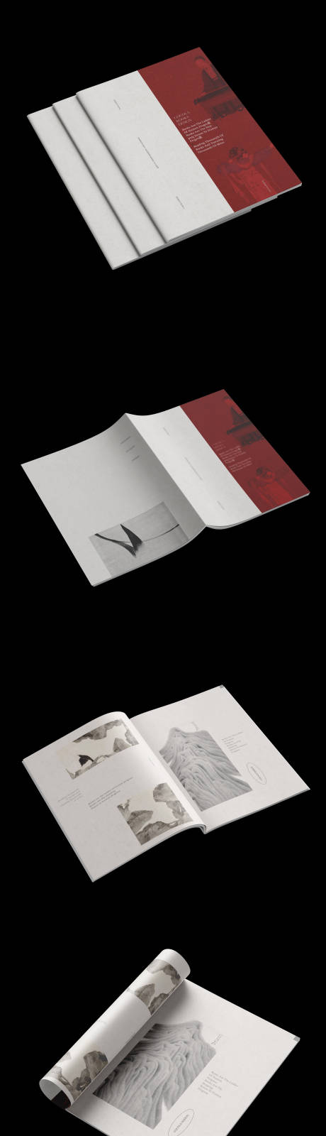 源文件下载【享设计】搜索编号：15730034232717360【书画展览画册样机设计封面内页】