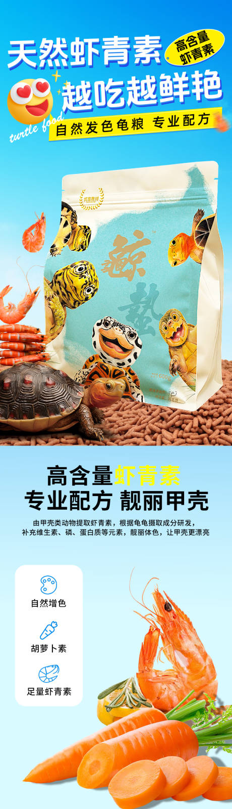 源文件下载【享设计】搜索编号：51420034121146214【乌龟粮电商详情页】