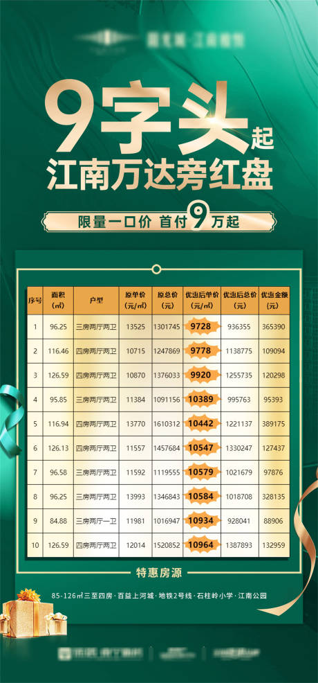 源文件下载【享设计】搜索编号：67980034045432976【9字头大字报特惠房源】