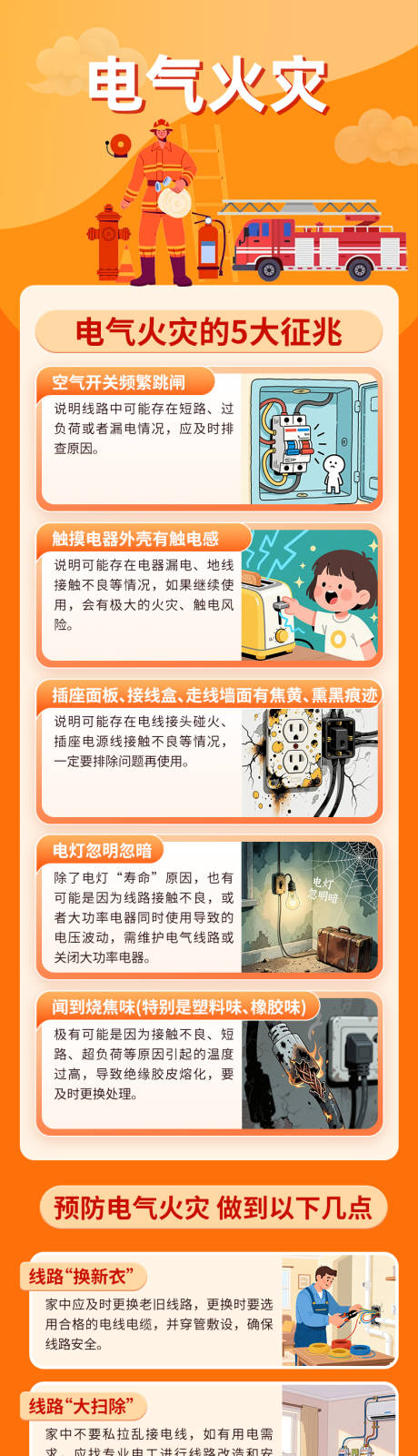 源文件下载【享设计】搜索编号：43880034016866811【消防电器火灾长图】