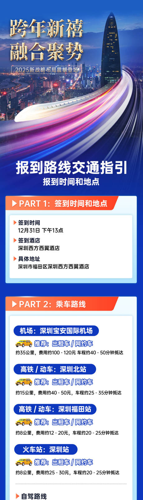 源文件下载【享设计】搜索编号：40500034055386303【课程会议流程交通指引长图海报】