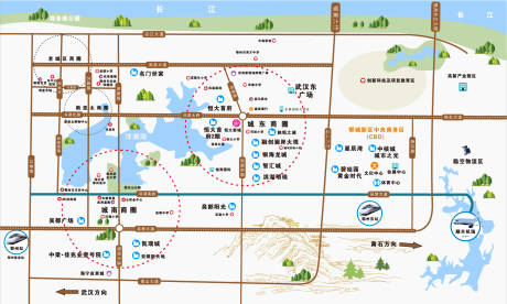 源文件下载【享设计】搜索编号：49040034039915760【湖北鄂州区位图】