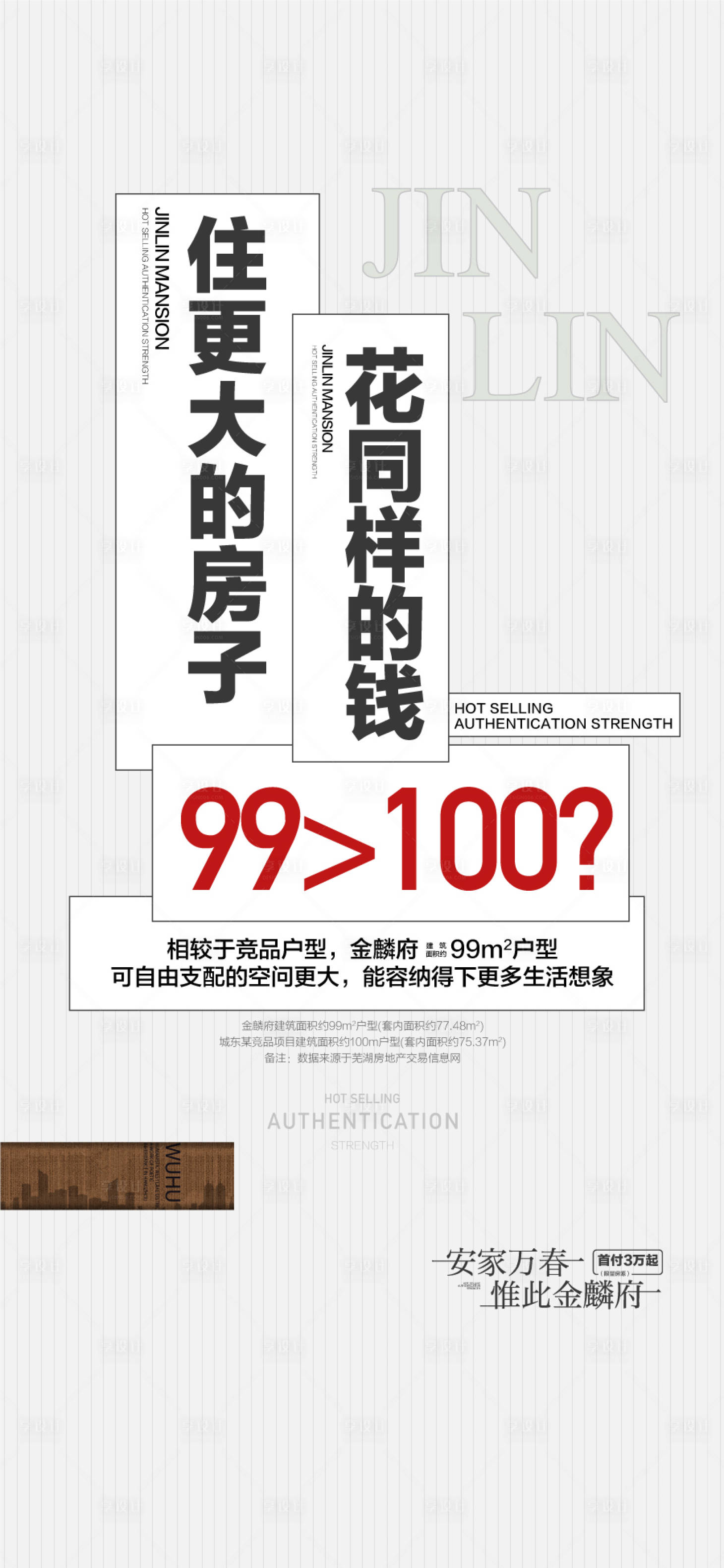 源文件下载【享设计】搜索编号：28170034122203370【百变大四房户型卖点创意文案海报】