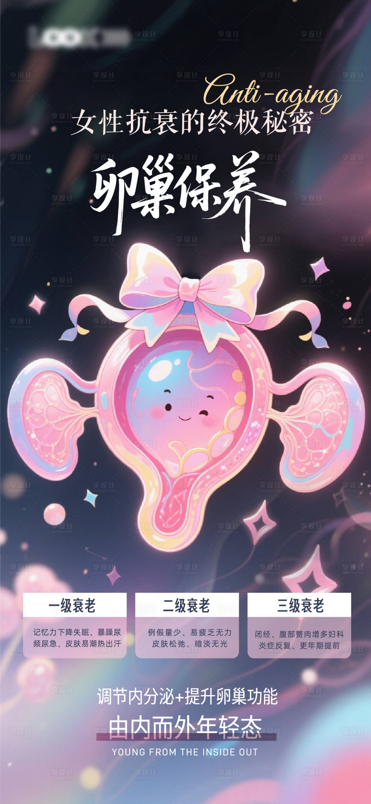 源文件下载【享设计】搜索编号：69300033843212522【卵巢保养私密抗衰海报】