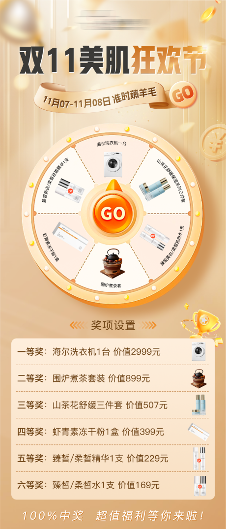 源文件下载【享设计】搜索编号：20840033811091112【美业活动大转盘奖项设置】