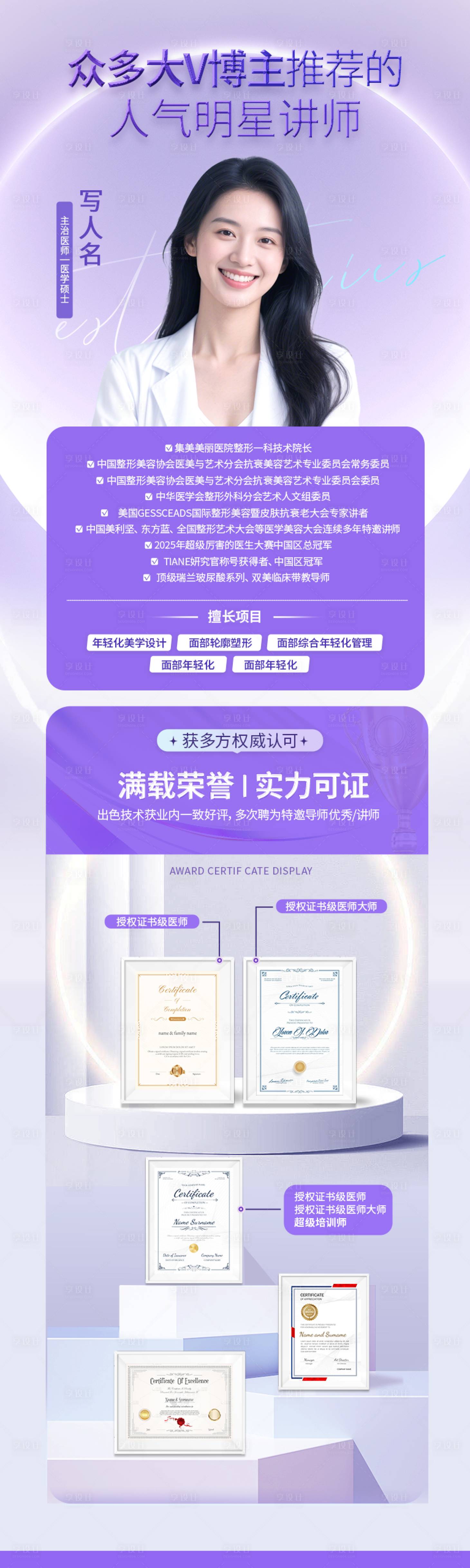 源文件下载【享设计】搜索编号：97900034100921831【人物介绍简介长图海报】