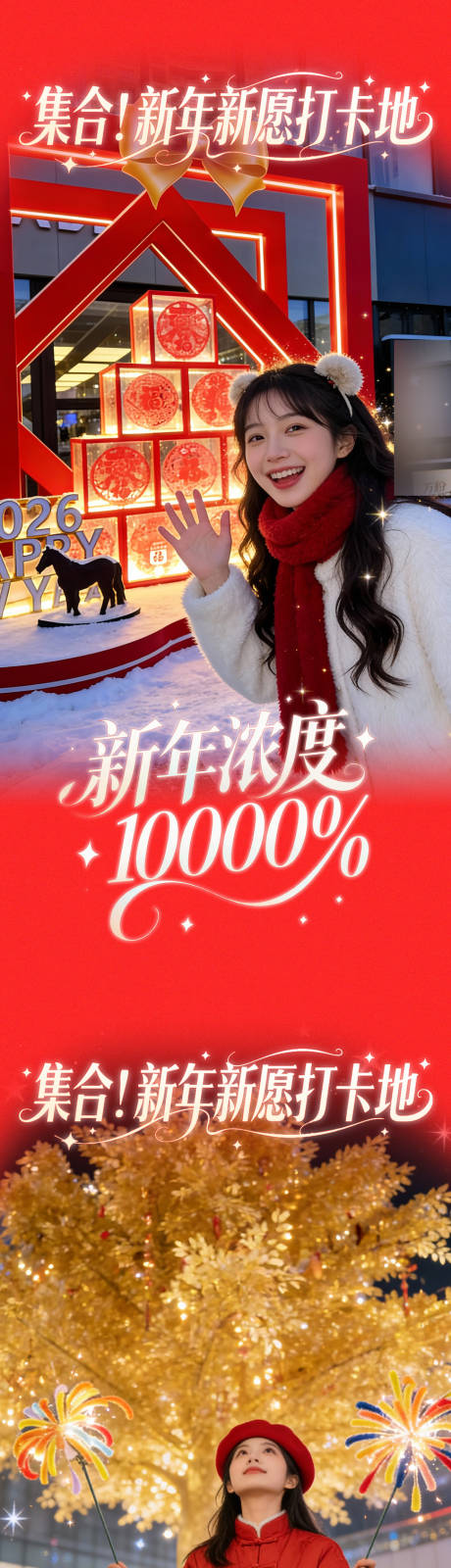 源文件下载【享设计】搜索编号：16190034571774469【商场元旦跨年美陈打卡海报】