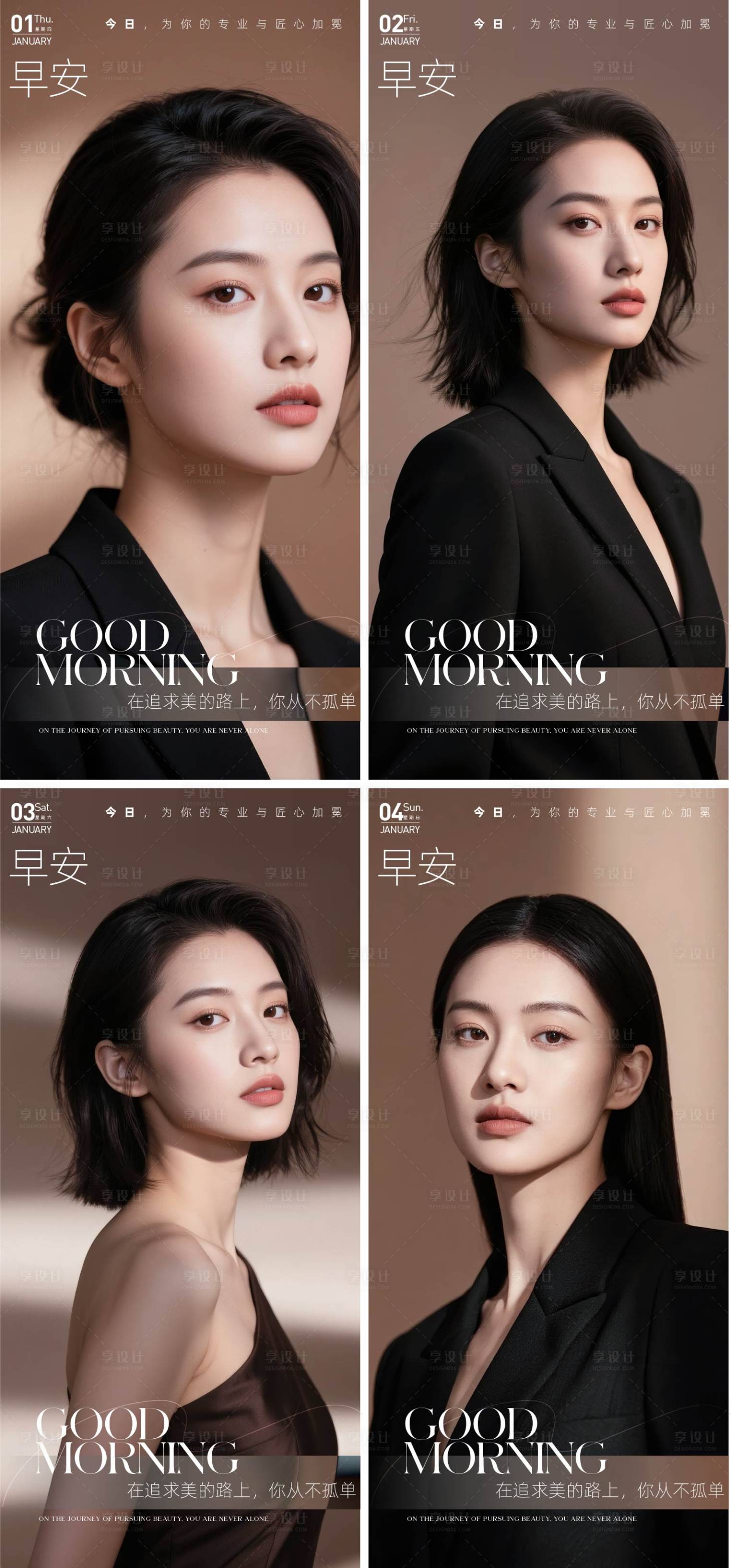 源文件下载【享设计】搜索编号：24090034689555095【医美日签海报】