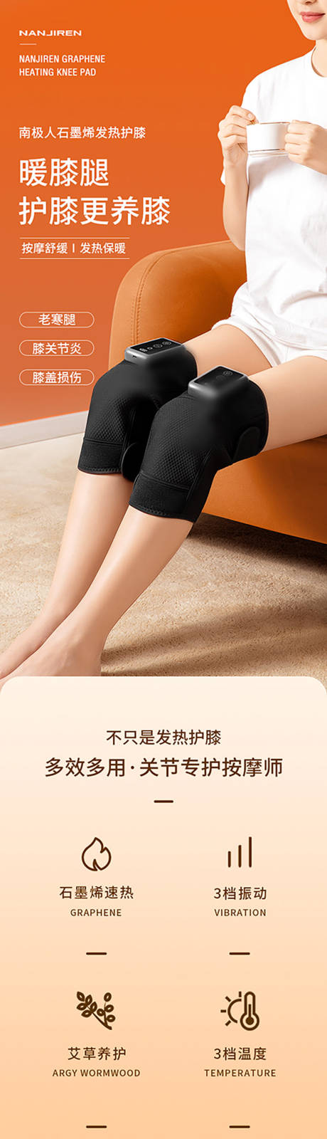 源文件下载【享设计】搜索编号：15420034578605807【电加热护膝护腰产品详情页】