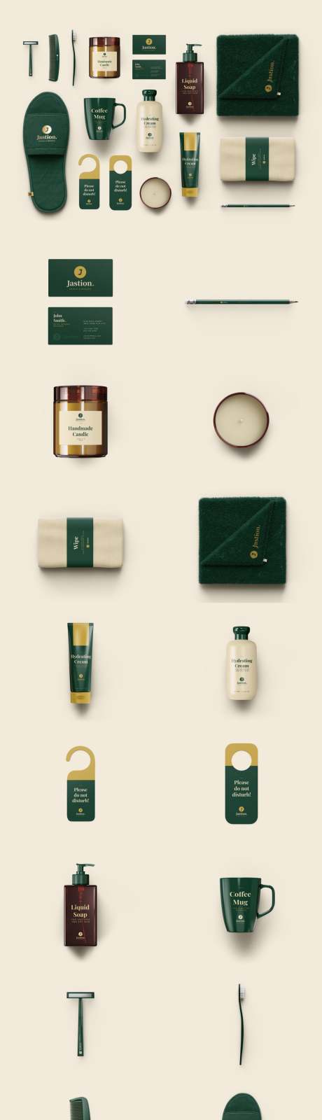 源文件下载【享设计】搜索编号：26630034546805352【16个酒店品牌VI整套贴图样机 】