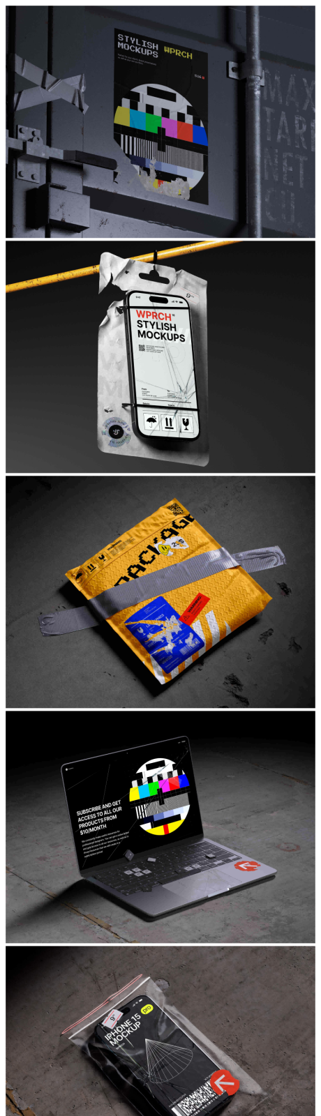 源文件下载【享设计】搜索编号：25000034584312139【潮流复古废土工业风电脑手机数码样机】