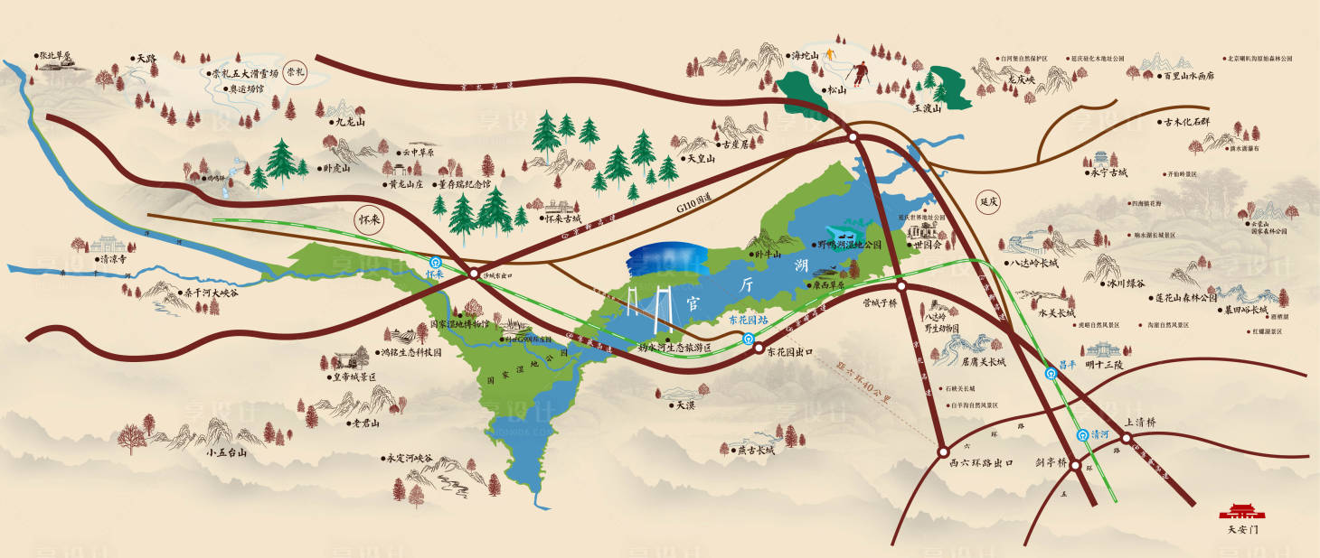 源文件下载【享设计】搜索编号：85790034726017881【地产区位图海报】