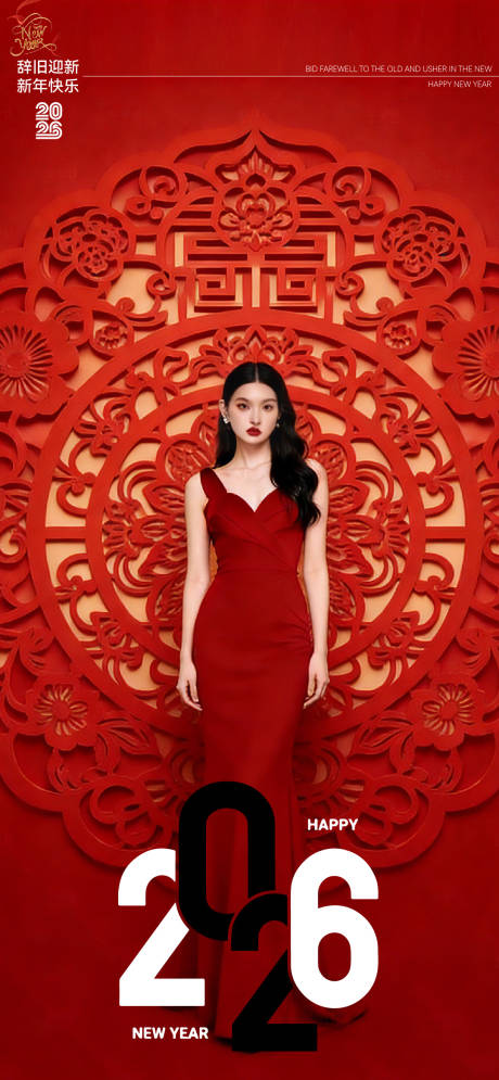 源文件下载【享设计】搜索编号：18890034776626250【2026元旦新年马年医美海报】