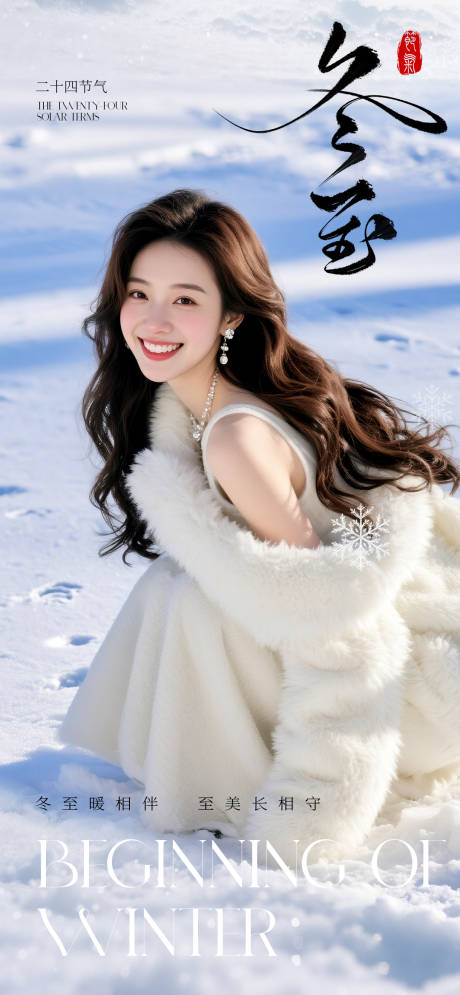 源文件下载【享设计】搜索编号：30050034605094395【医美冬至节气海报】