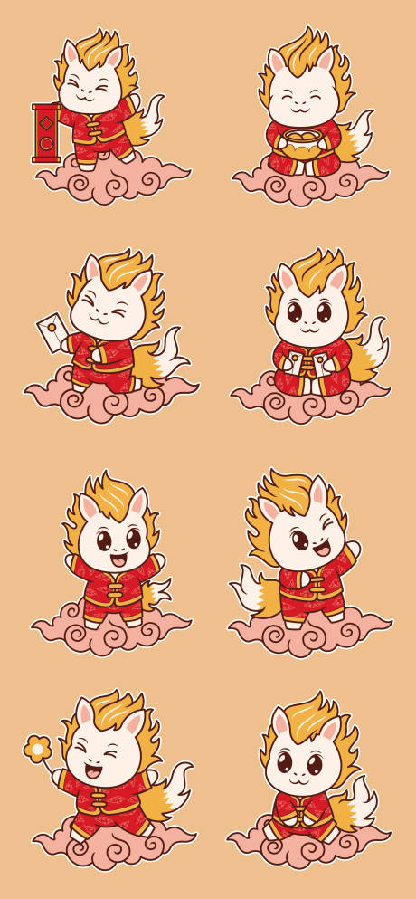 源文件下载【享设计】搜索编号：78780034726421836【2026年马年IP卡通设计】