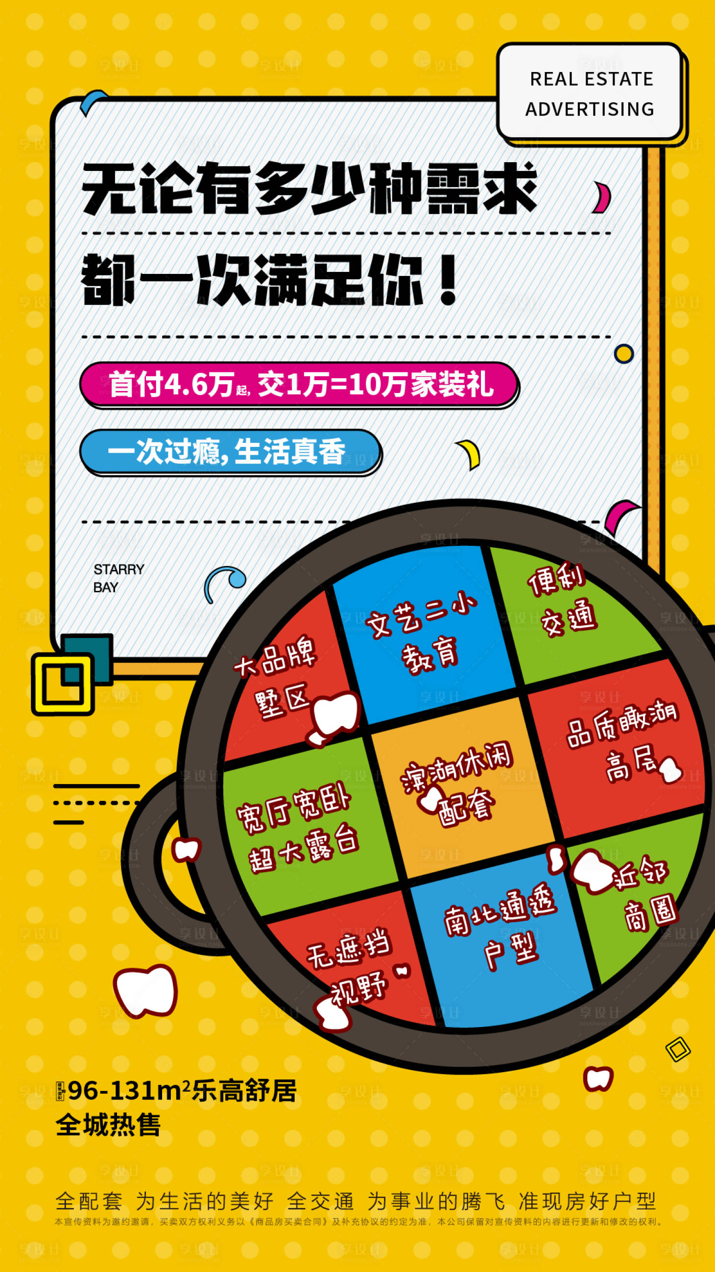 源文件下载【享设计】搜索编号：11900034728415064【首付卡通创意海报】