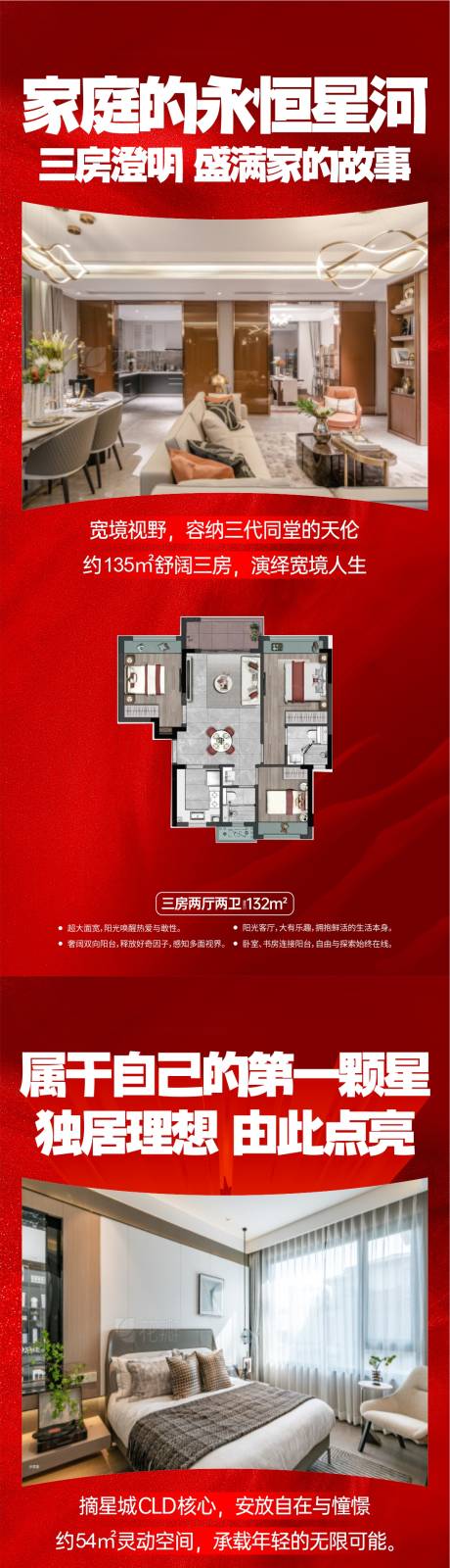 源文件下载【享设计】搜索编号：92680034470462799【星辰梦想户型图海报系列海报】