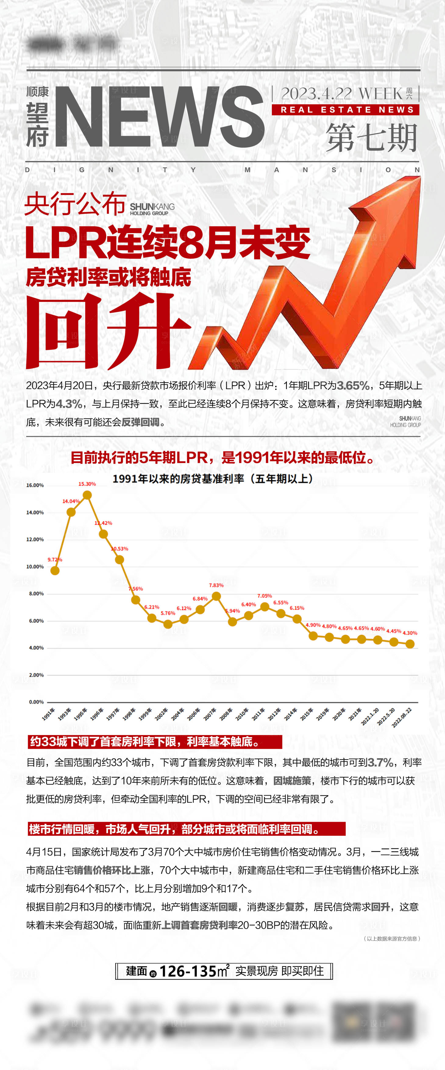 源文件下载【享设计】搜索编号：85670034306061265【地产新闻政策重磅重大利好报纸海报】