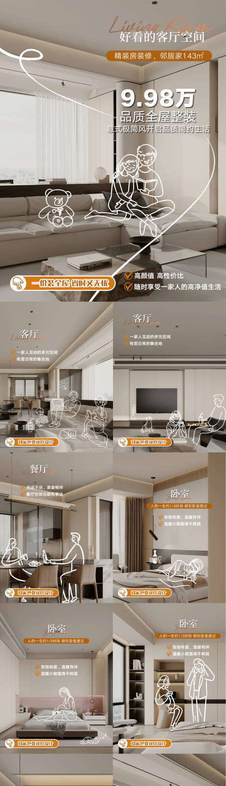 源文件下载【享设计】搜索编号：77990034305757685【地产户型价值点海报】