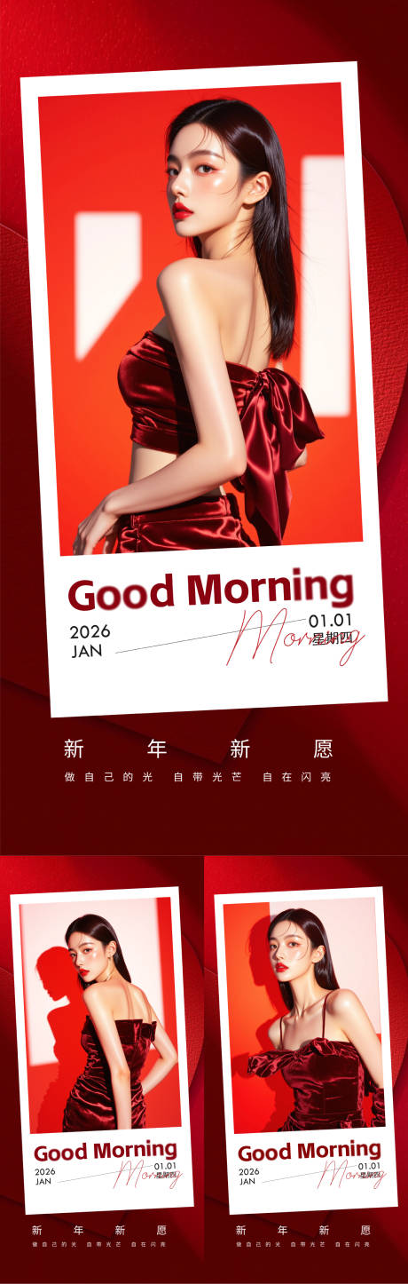 源文件下載【享設(shè)計(jì)】搜索編號(hào)：52820034529892050【醫(yī)美早安海報(bào)】