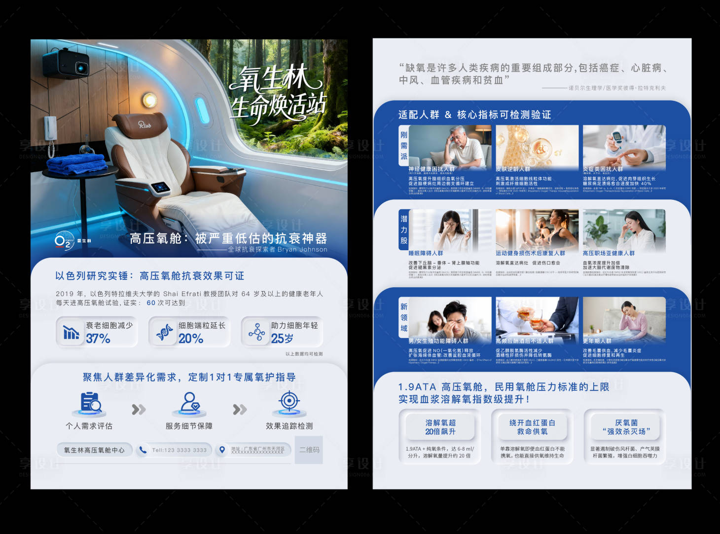 源文件下载【享设计】搜索编号：72100034701936660【氧生林生命焕活站DM宣传单】