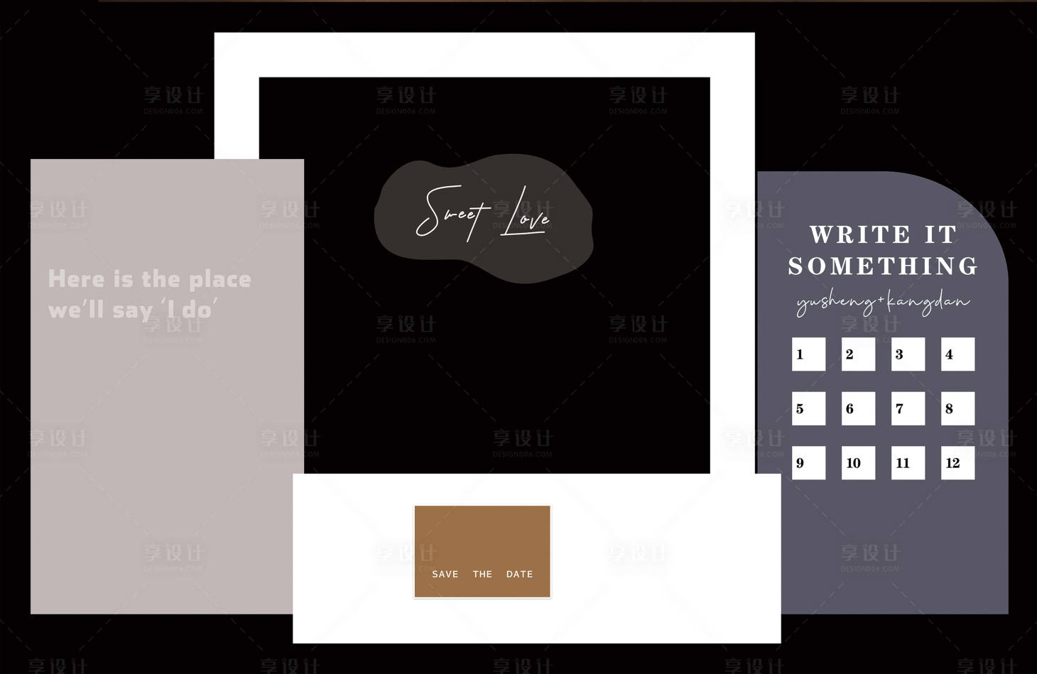 源文件下载【享设计】搜索编号：88670005734066659【婚礼舞台活动展板】