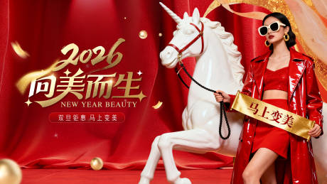 源文件下载【享设计】搜索编号：72540034751514657【2026马年新年主视觉】