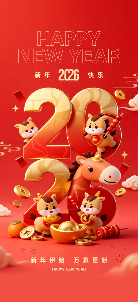 源文件下载【享设计】搜索编号：35790034337494088【2026年元旦海报】