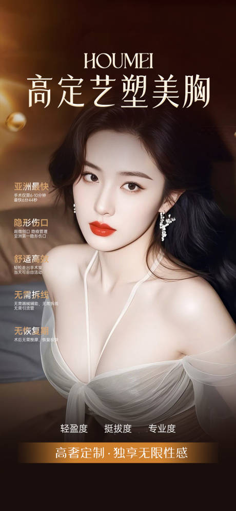 源文件下载【享设计】搜索编号：87190034414132549【医美丰胸海报】