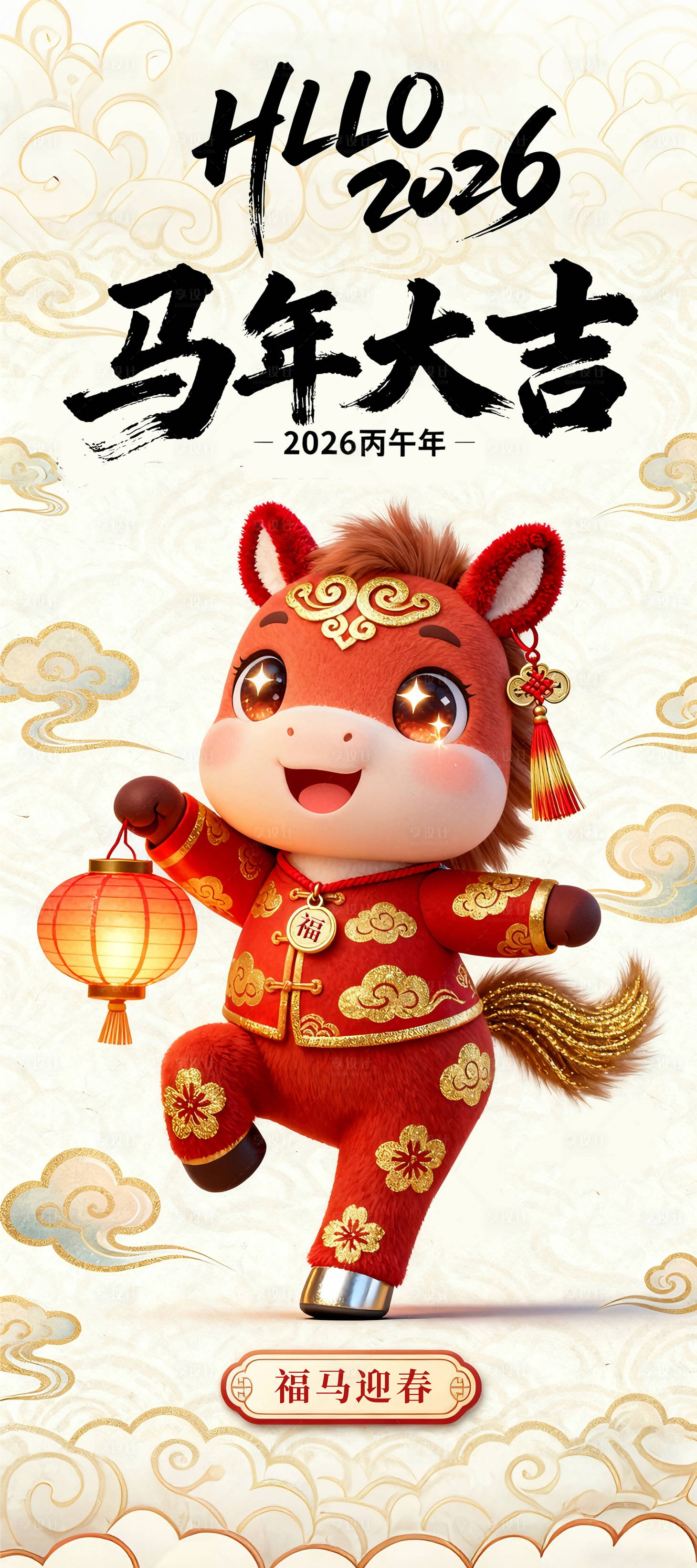 源文件下载【享设计】搜索编号：34320034752739255【马年宣传海报】