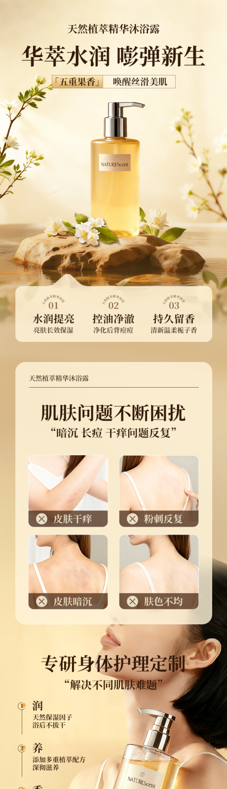 源文件下载【享设计】搜索编号：80060034303845018【洗护沐浴露电商详情页】