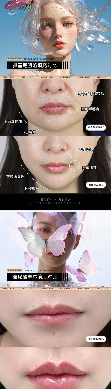 源文件下载【享设计】搜索编号：21000034668901951【医美案例对比模板】