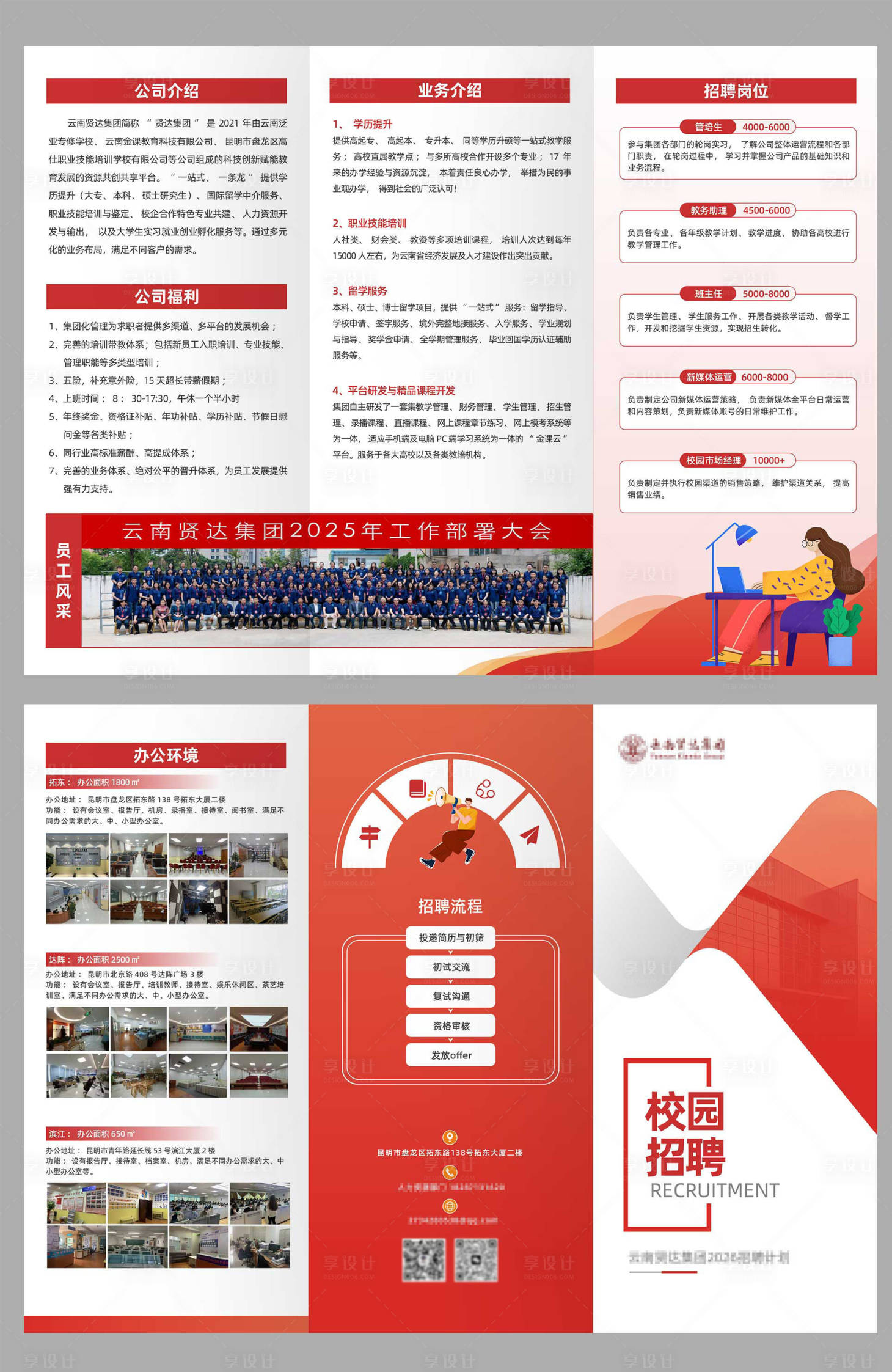 源文件下载【享设计】搜索编号：60020034595275300【校园招聘三折页】