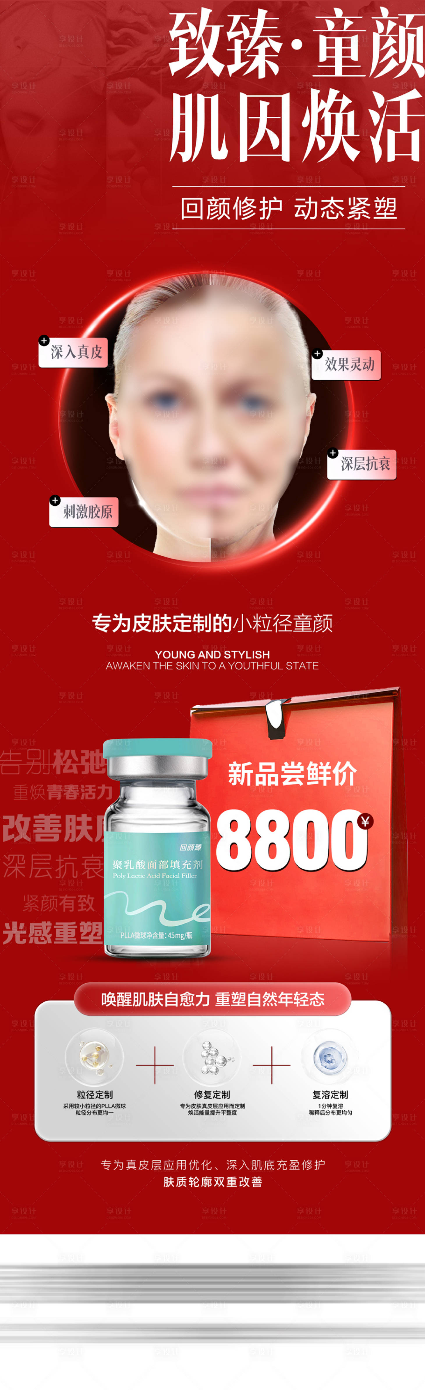 源文件下载【享设计】搜索编号：79250034768026911【医美回颜臻海报】