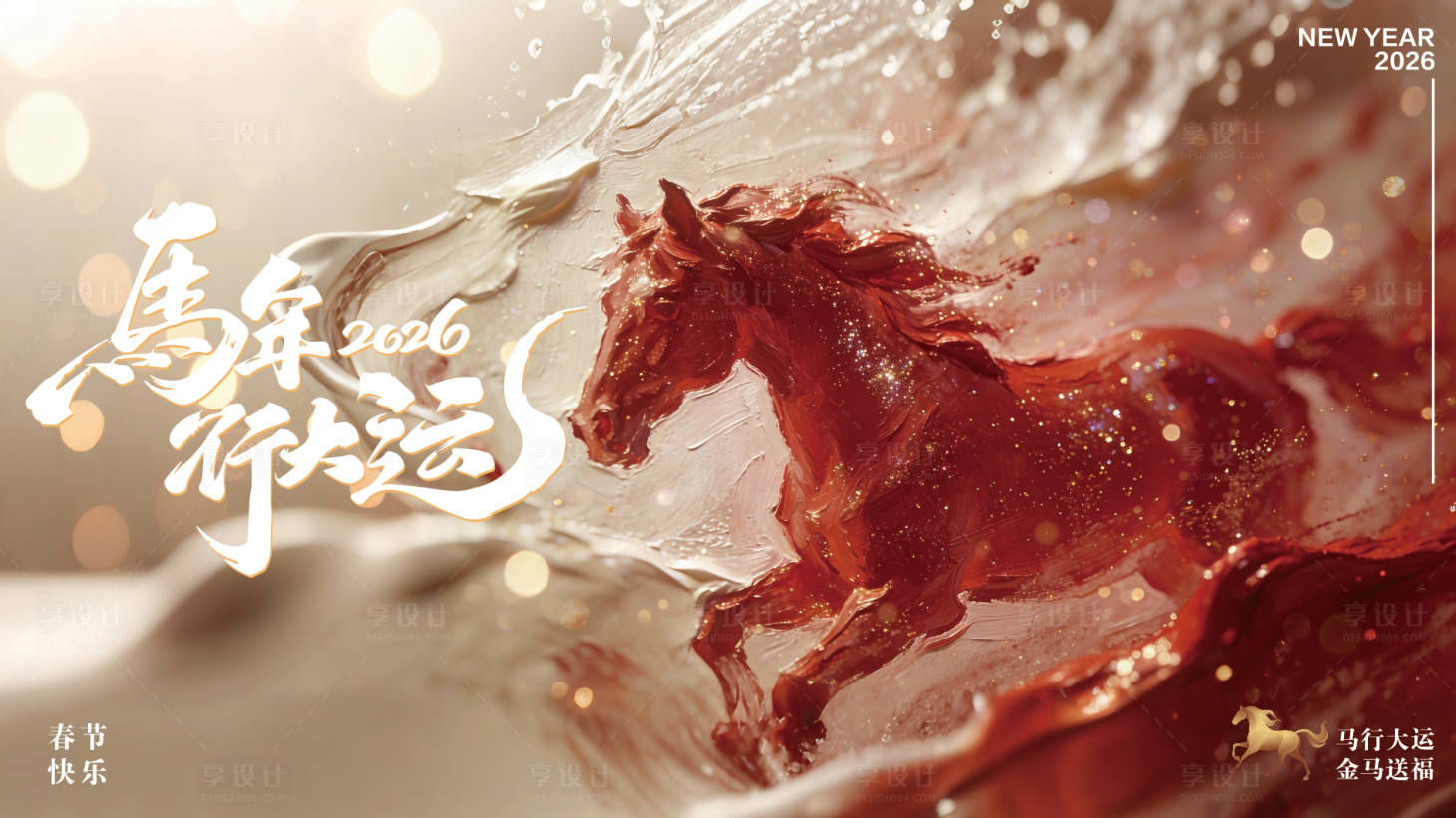 源文件下载【享设计】搜索编号：65840034783038607【马年主视觉】