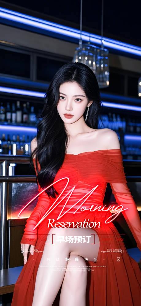 源文件下载【享设计】搜索编号：43080034481869368【酒吧邀约预定海报】