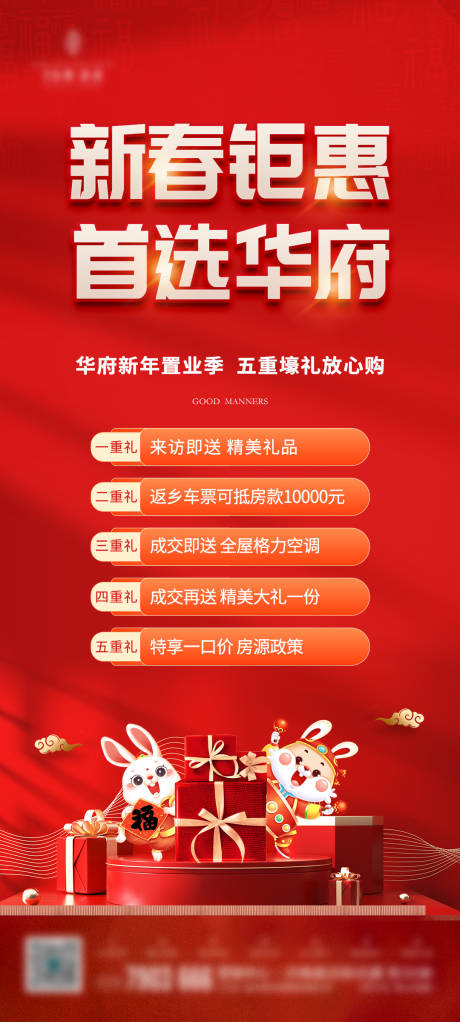 源文件下載【享設(shè)計(jì)】搜索編號：50500034508434216【新年五重禮海報(bào)】