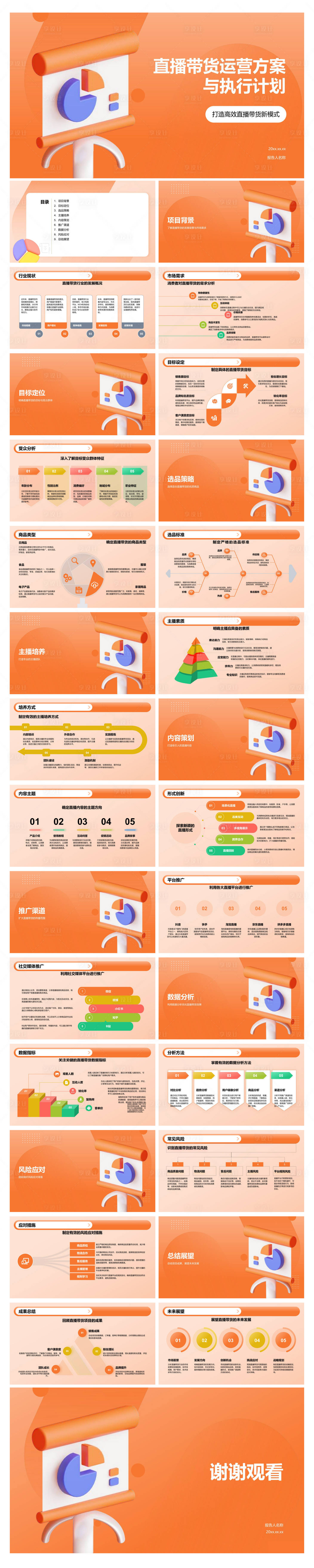 源文件下载【享设计】搜索编号：98690034766237553【直播带货运营方案与执行计划】