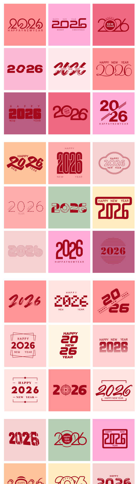 源文件下载【享设计】搜索编号：46840034637809215【2026标题数字设计合集】