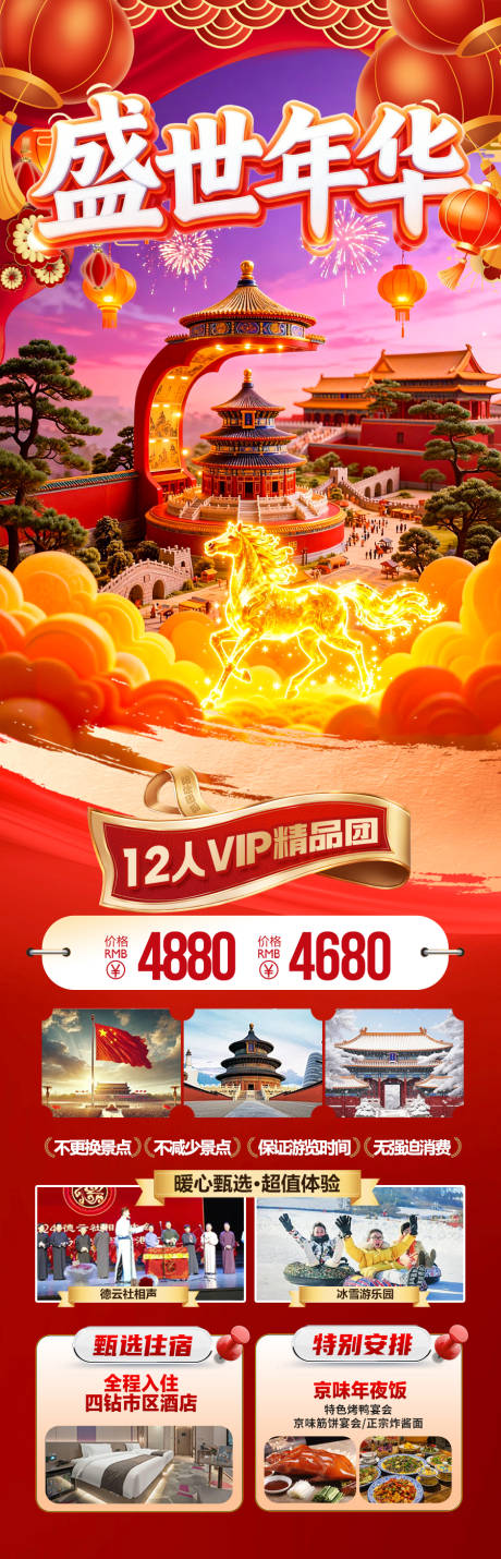 源文件下载【享设计】搜索编号：10290034606456652【北京新年春节旅游长图海报】