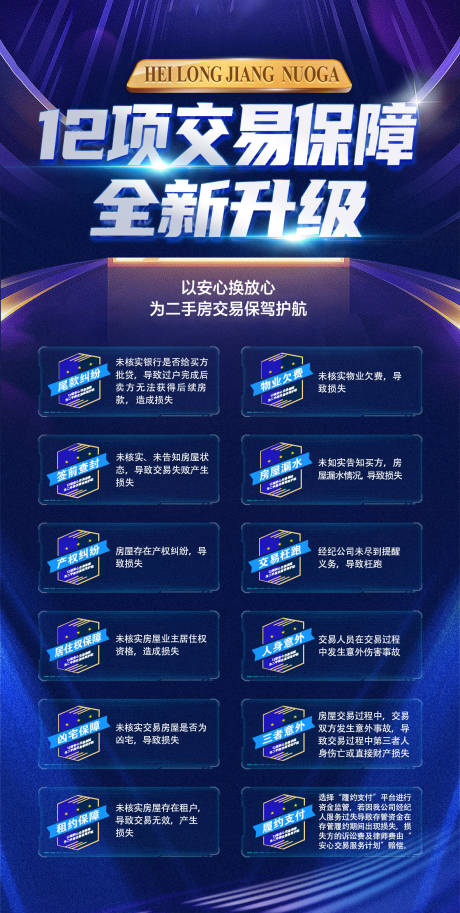 源文件下载【享设计】搜索编号：95780034380259952【二手房交易保障升级海报】