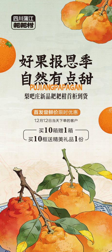 源文件下载【享设计】搜索编号：77700034710824805【耙耙柑易拉宝】