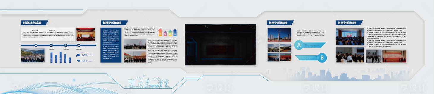 源文件下載【享設計】搜索編號：72210034437441126【科創企業文化墻】