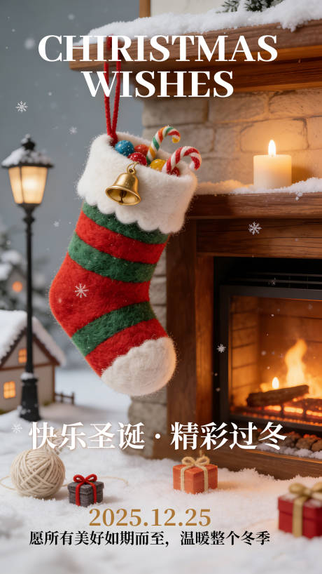 源文件下载【享设计】搜索编号：11980034485908862【圣诞节节日移动端海报】