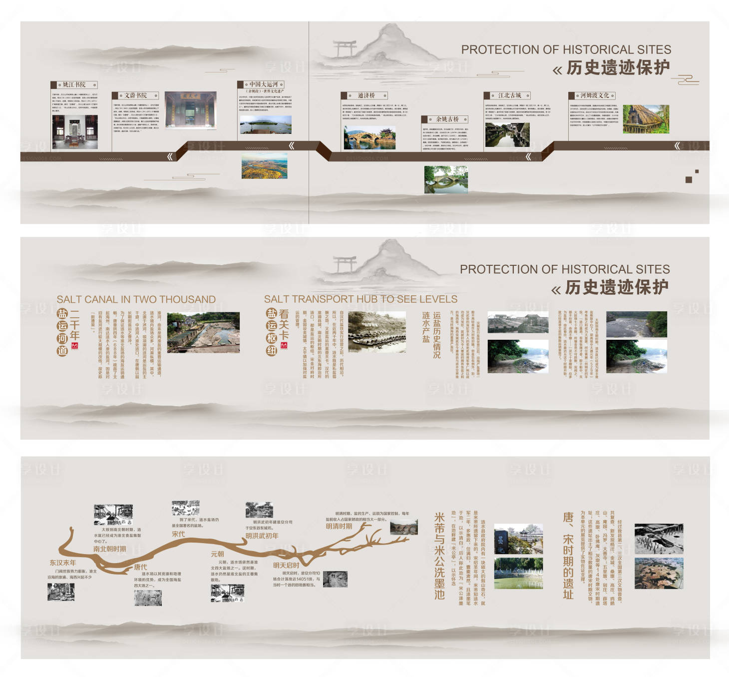 源文件下载【享设计】搜索编号：58410034668884565【历史遗迹保护品牌墙】