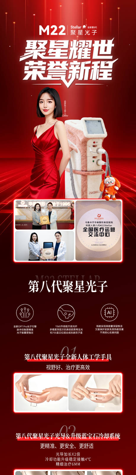 源文件下载【享设计】搜索编号：97890034673178753【医美聚星耀世荣誉新程长图】