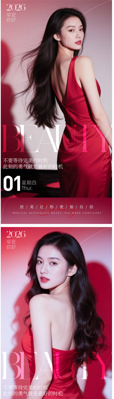 源文件下载【享设计】搜索编号：57170034426486849【医美日签海报】